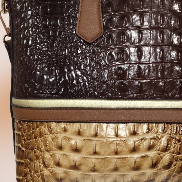 MFK Collection Sophie Crocodile Embossed Tote/Crossbody by Mia K., Vegan Leather - Picture 5 of 13